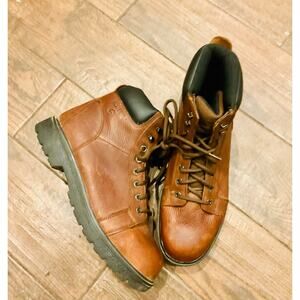 Men’s work boots 12 steel toe Wolverine thick $140 comfortable workwear